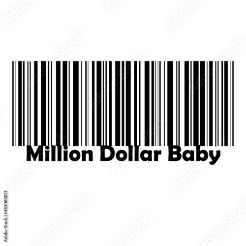 barcode with the inscription baby in a million