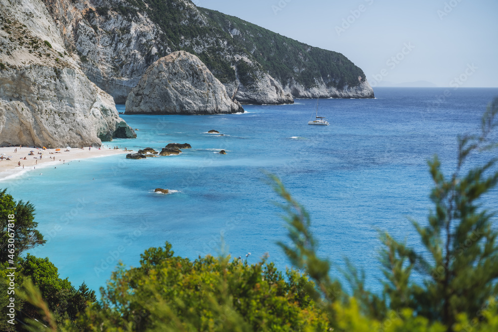 Obraz premium Porto Katsiki Beach on Lefkada Ionian Island, Greece