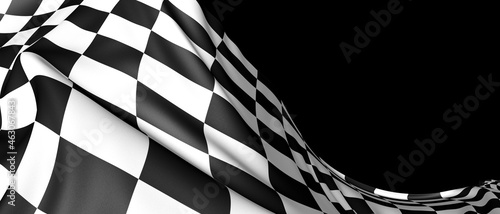 Fotografia, Obraz motor sport finish flag concept