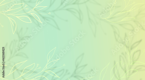 Hand drawn grass on a green background with gradient and light and shadow effects. Space for your own design.