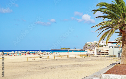 Faro y Playa de Morro Jable en Jandia, Fuerteventura, Las Palmas, Islas Canarias, España, Europa 