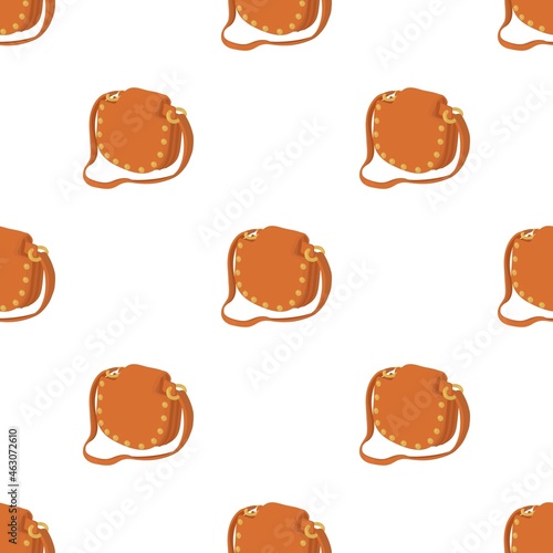 Woman handbag pattern seamless background texture repeat wallpaper geometric vector