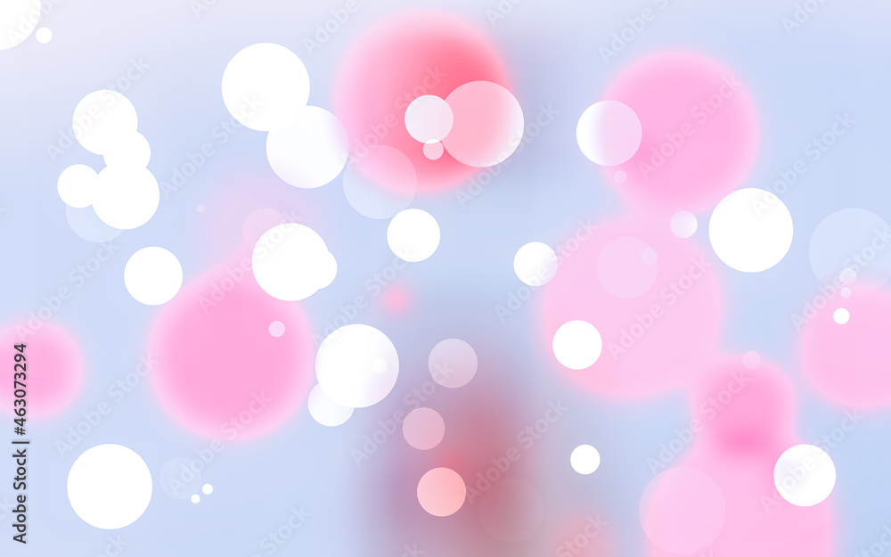 Colourful bokeh lights background. Blurred circle shape. New Wallpaper illustration