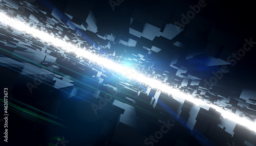 Abstract 3d futuristic corr...