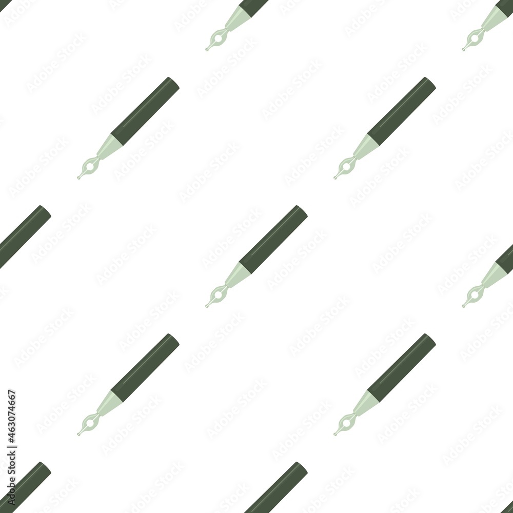 Calligraphic pen pattern seamless background texture repeat wallpaper geometric vector