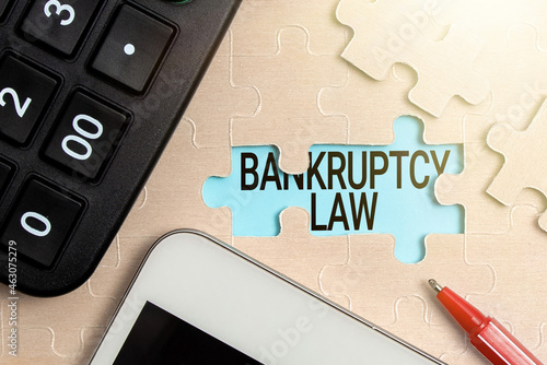 Canvas Text showing inspiration Bankruptcy Law