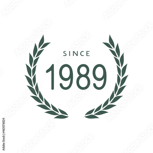 Since 1989 emblem photo