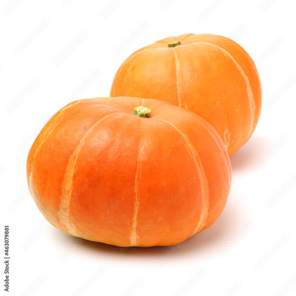 Obraz premium Orange pumpkin on white background 