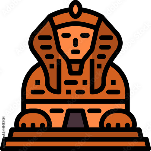 sphinx color outline icon