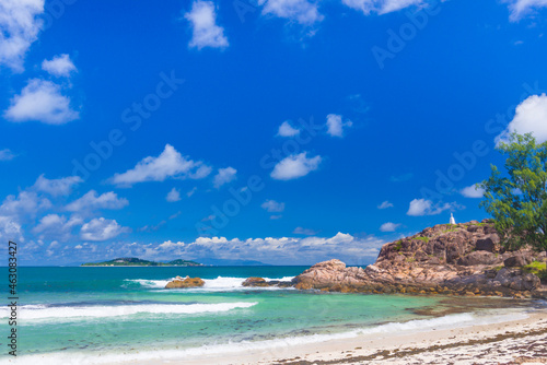 Pointe Ste Marie is a landmark on Praslin island, Seychelles