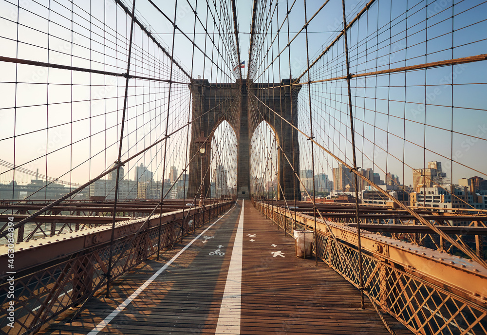 Fototapeta premium Picture of Brooklyn Bridge, New York City, USA.