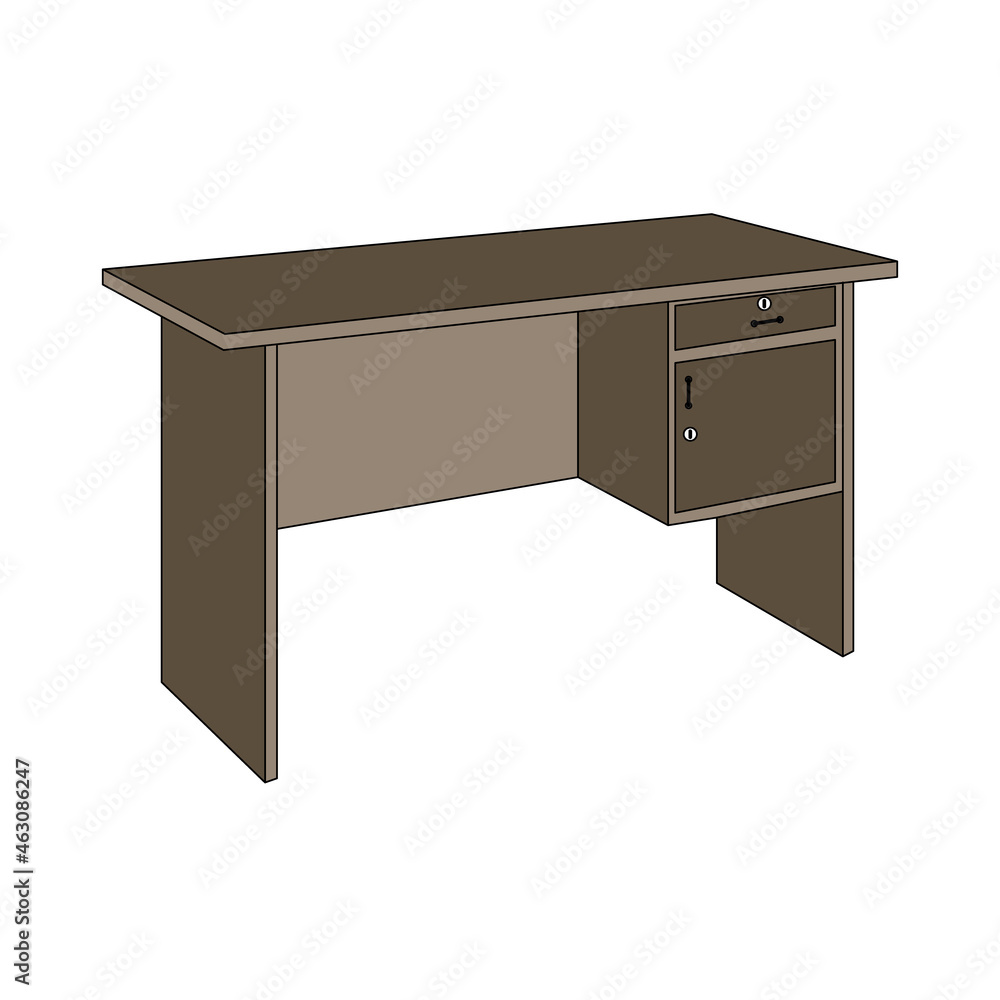 Work desk vector graphic illustration Work desk vector graphic illustration