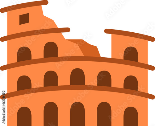 coliseum flat icon