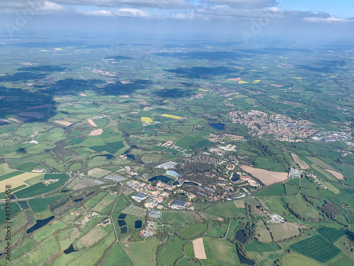 Vue aérienne de la Vendée au Puy du Fou Les Epesse
