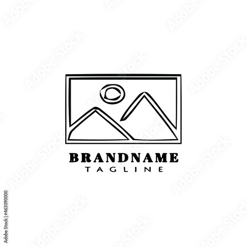 Free Download gallery cartoon logo icon design template black illustration - GFXLoad