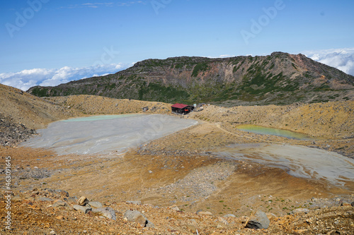 hiking in the mountains