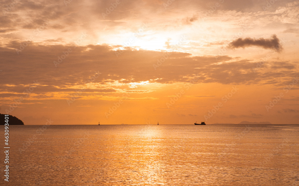 sunset on the sea sunset on the sea