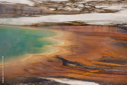 Grand Prismatic Hot Spring, Midway Geyser Basin, Yellowstone National Park, Wyoming, USA