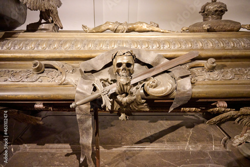 Canvas Print Imperial Burial Vault (Imperial Crypt) in Vienna Wien, Austria.
