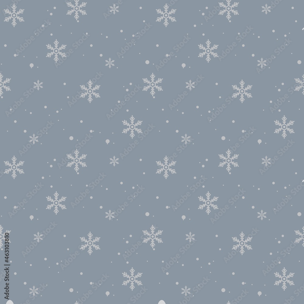Christmas seamless background with snowflakes. Festive new year holiday seamless pattern. Christmas seamless background with snowflakes. Festive new year holiday seamless pattern.
