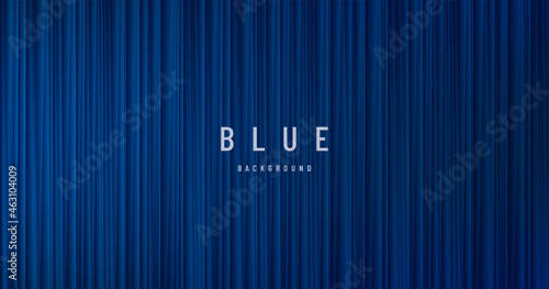 Abstract vertical speed stripes lines pattern on dark navy blue background. Modern futuristic technology geometric grunge texture design. Design for cover template, poster, banner. Vector illustration