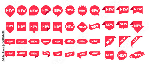 Vector Illustration Big New Label Set