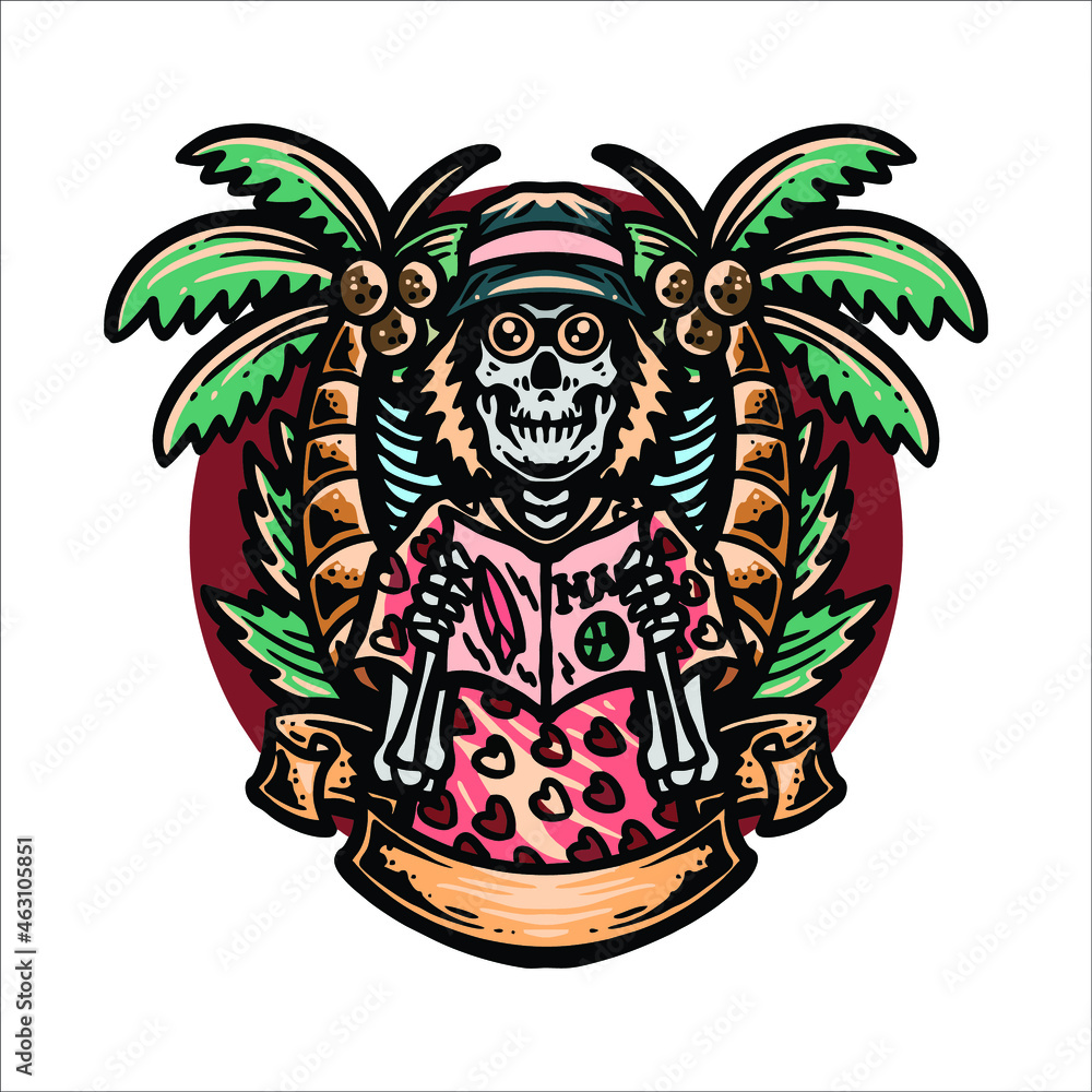 Obraz premium summer illustration vector design