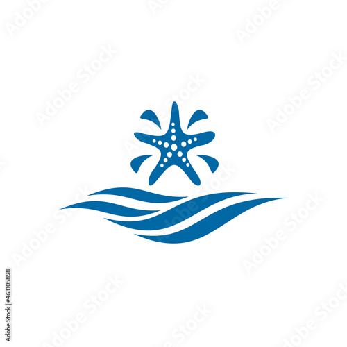 sea star beach resort logo design