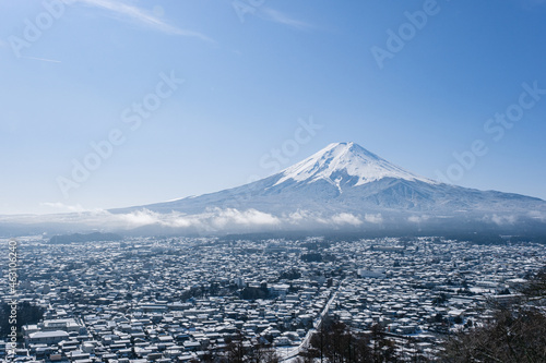 新倉山浅間神社からの富士山