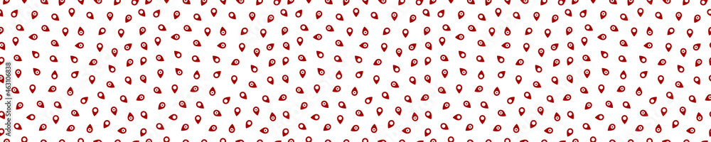 Seamless pattern with map pin icons and white background Seamless pattern with map pin icons and white background