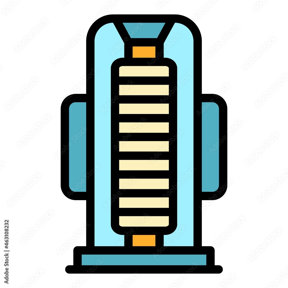 Uv light icon. Outline uv light vector icon color flat isolated Uv light icon. Outline uv light vector icon color flat isolated