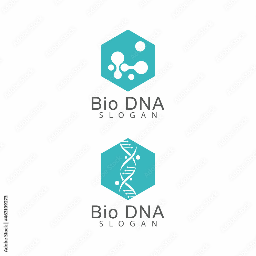 DNA gene Logo Template vector symbol illustration DNA gene Logo Template vector symbol illustration