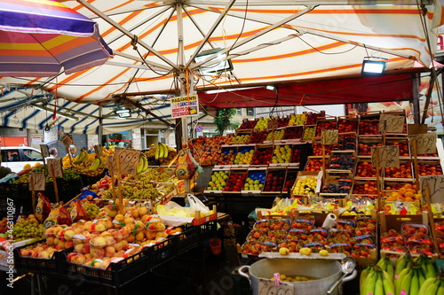 Ballarò market fruit seller, Palermo, Sicily, Italy photo