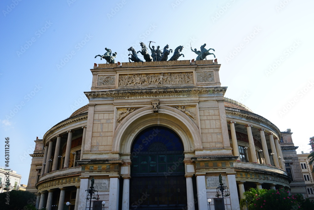 Great theatre in Palermo, Sicily, Italy Great theatre in Palermo, Sicily, Italy