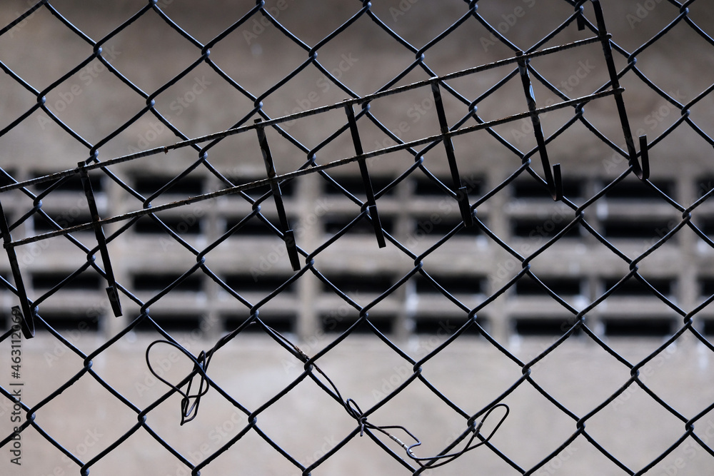 Fototapeta premium chain link fence