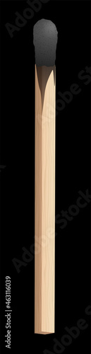 Match stick burned