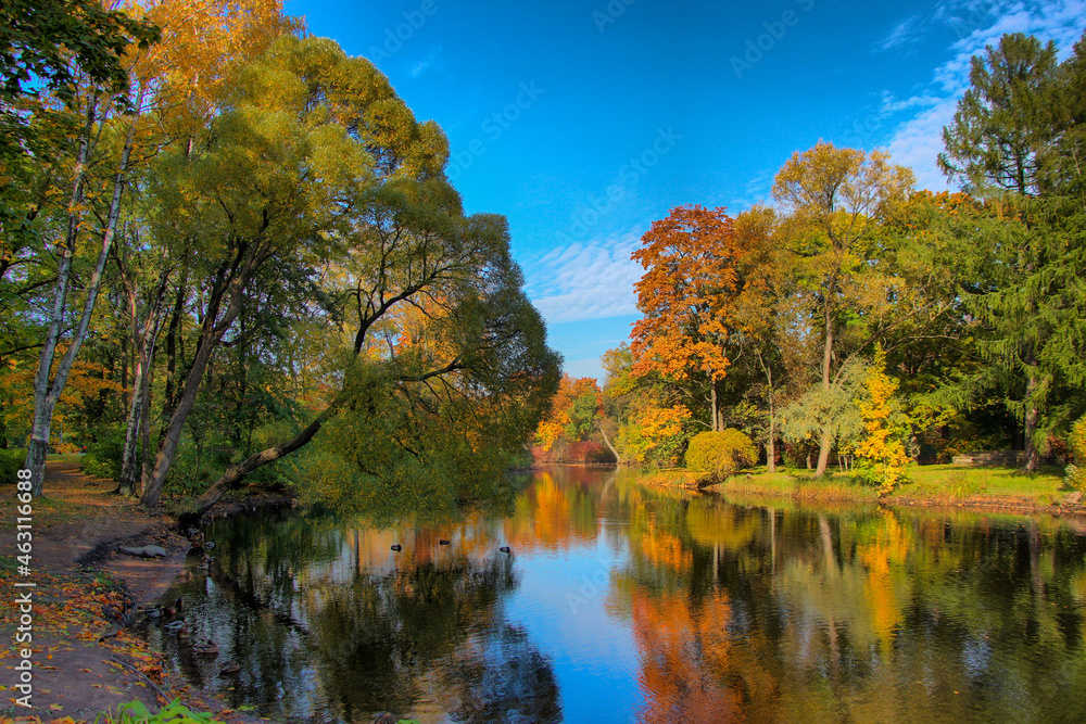 Autumn landscape on Elagin Island in St. Petersburg Autumn landscape on Elagin Island in St. Petersburg