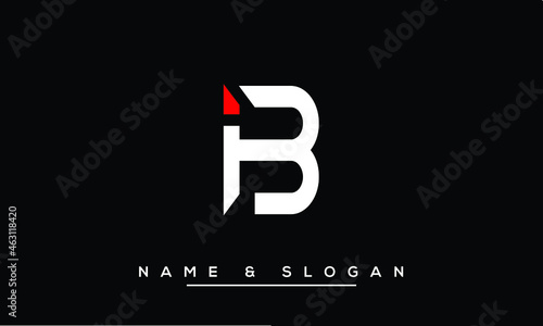 IB,  BI,  I,  B   Abstract Letters Logo Monogram