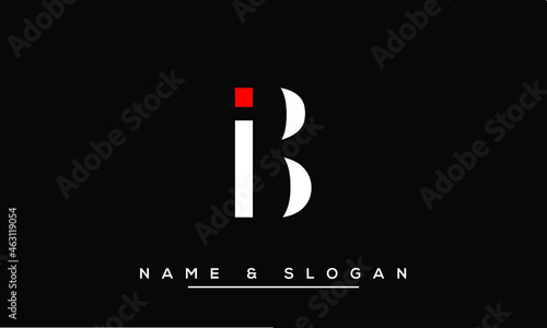 IB,  BI,  I,  B   Abstract Letters Logo Monogram
