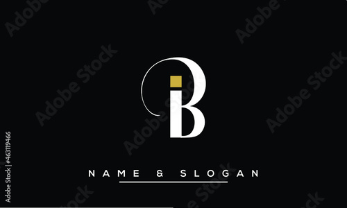 IB,  BI,  I,  B   Abstract Letters Logo Monogram