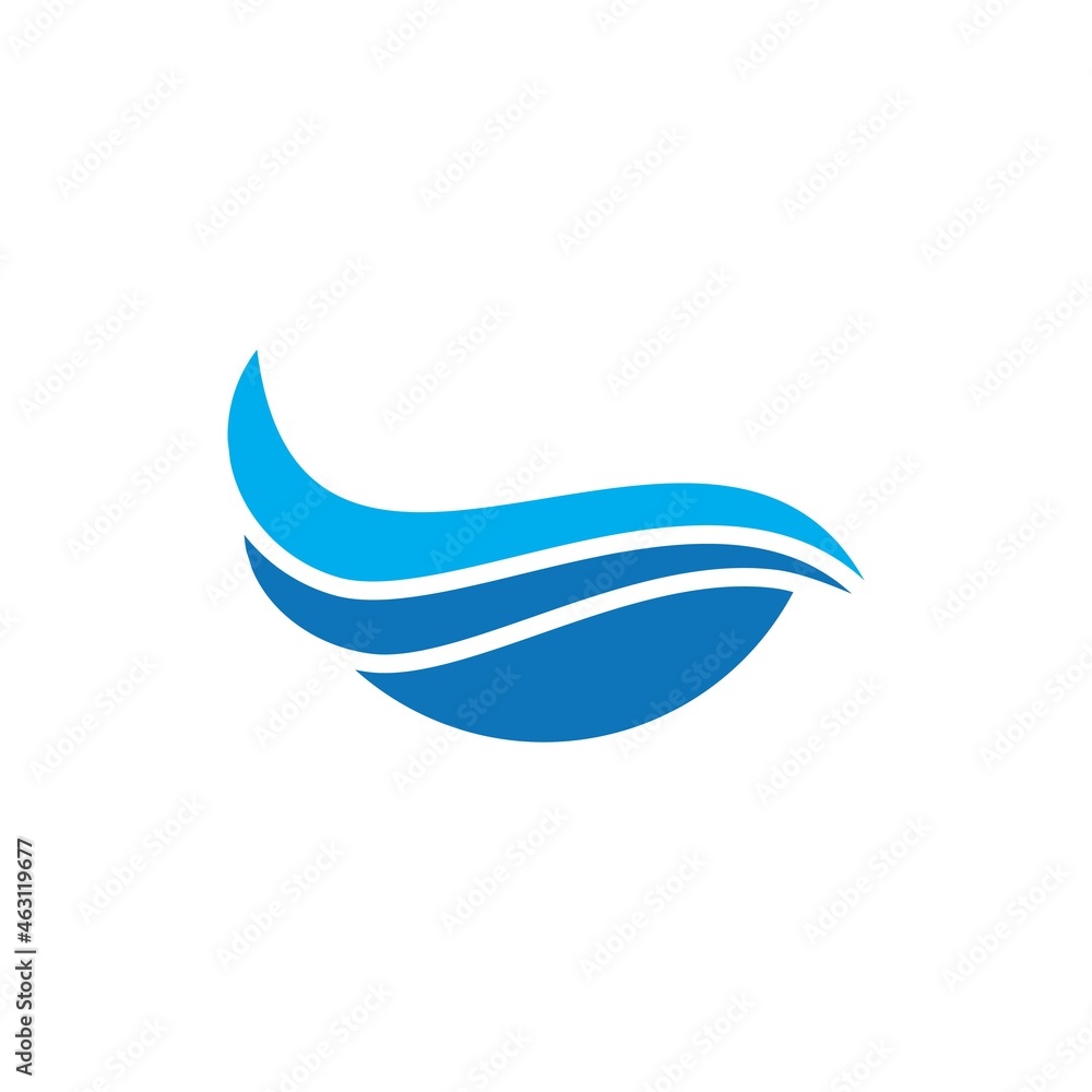 wave logo icon vector template. wave logo icon vector template.