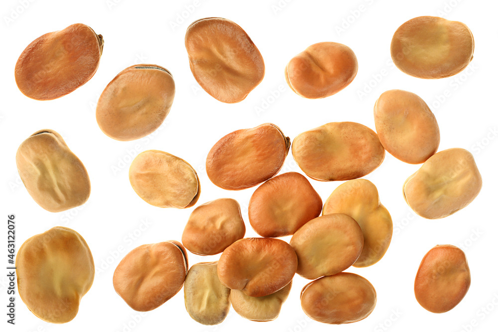 Beans closeup on white Beans closeup on white