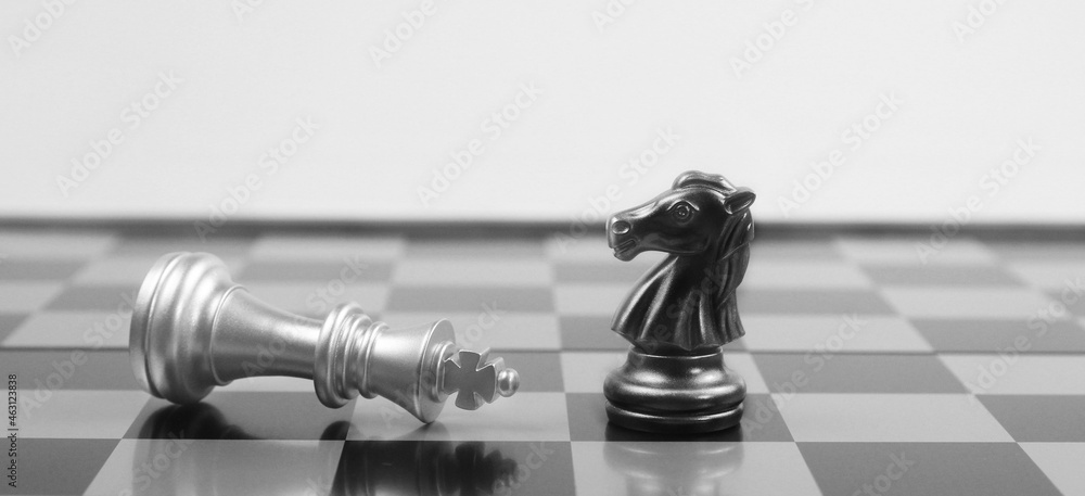 Chess board game concept of business ideas and competition strategy concept Chess board game concept of business ideas and competition strategy concept