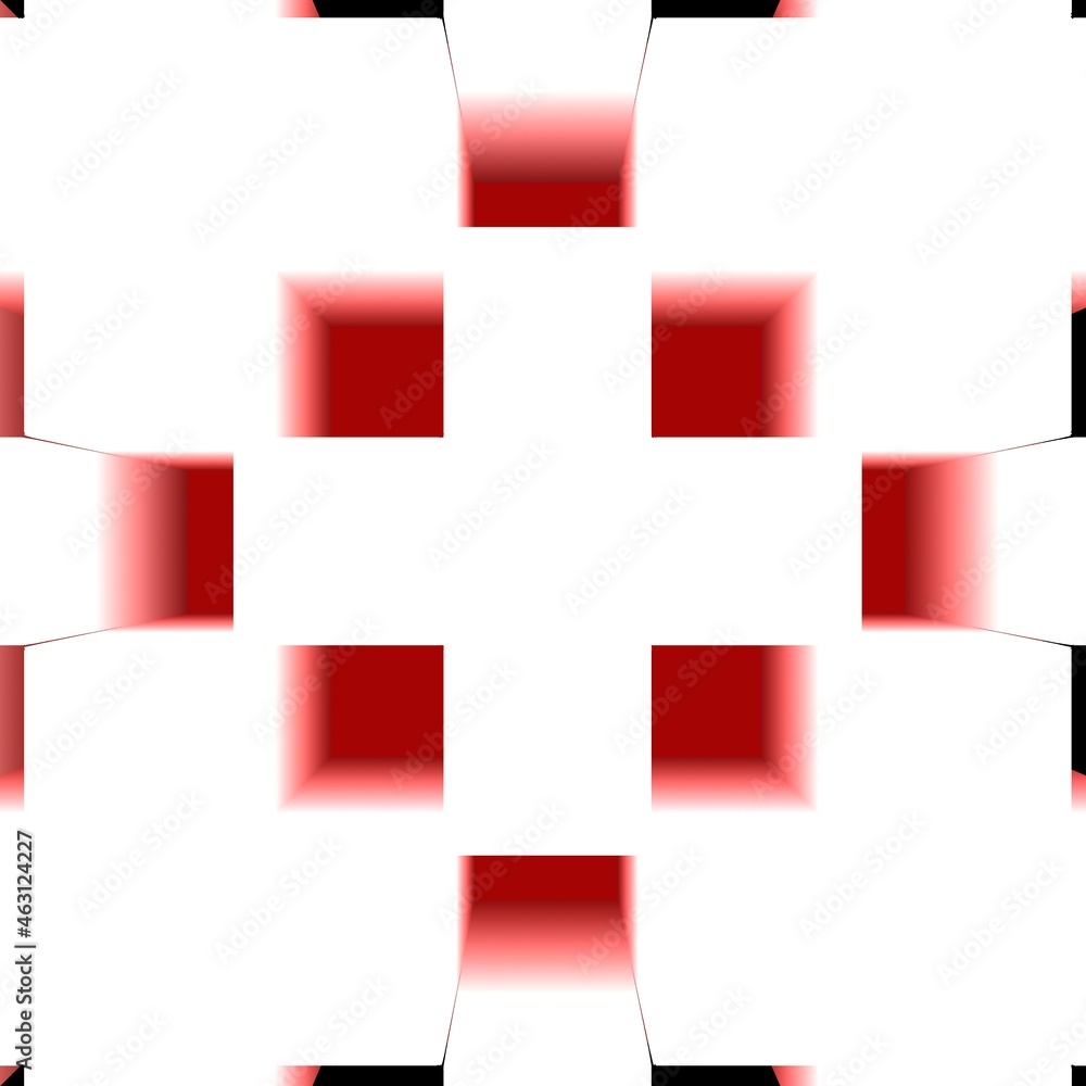 Fototapeta premium white cross in 3D exploding view 