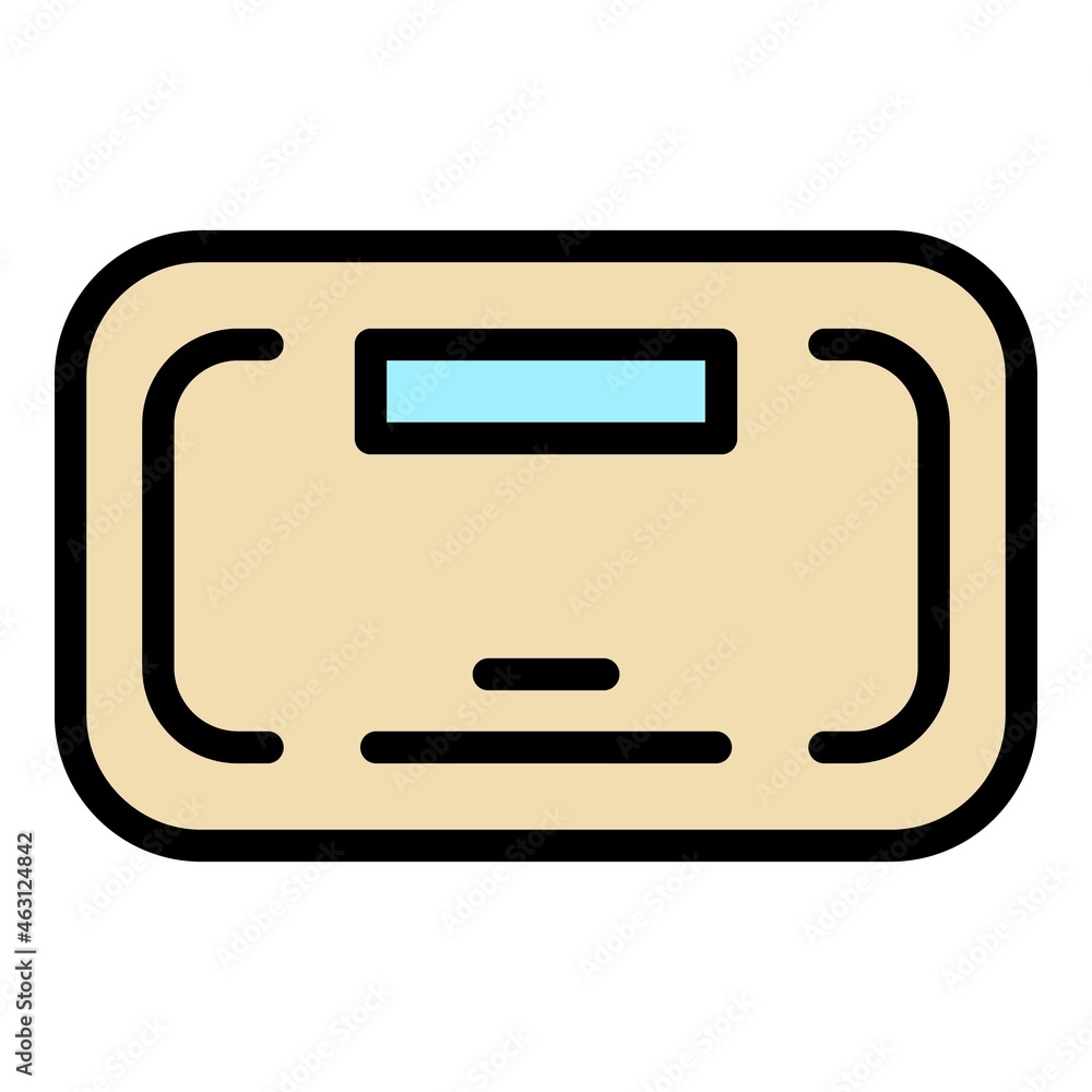 Nail device icon. Outline nail device vector icon color flat isolated Nail device icon. Outline nail device vector icon color flat isolated