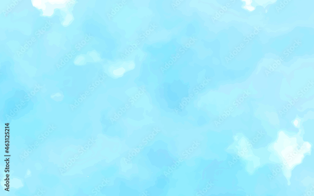 Fototapeta premium Abstract blue sky Water color background, Illustration, texture for design. Watercolor background with gradient painted texture and grunge in abstract design.