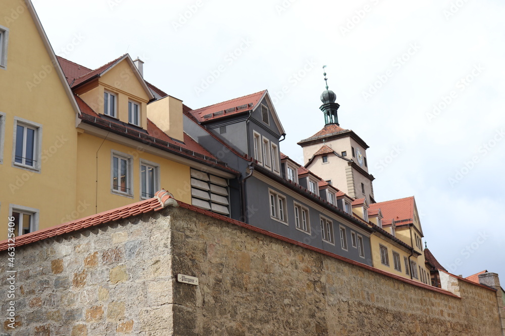 Architektur in Rothenburg ob der Tauber. Rothenburg o.d. T.