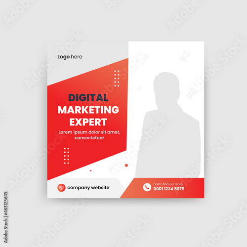 corporate social media post design template