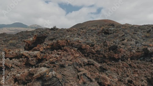 volcanic landscape in el Pinar . El Hierro island. Canary islands. Spain