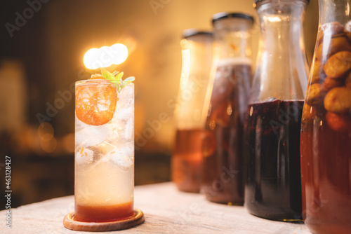 homemade craft soft drink, ...